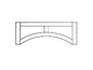 Sterling Shaker Arched Valance 42' X 12' X 3/4'