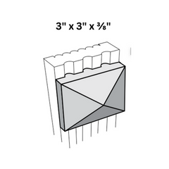Sterling Pyramid Block 3' X 3' X 3/8'