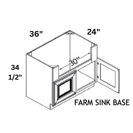 Sterling Farm Sink Base Cabinet 36'